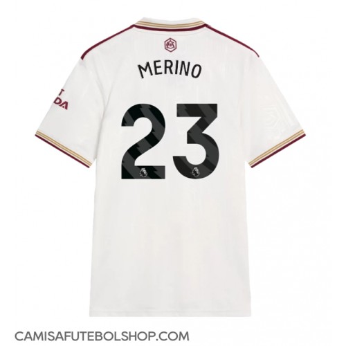 Camisa de time de futebol Arsenal Mikel Merino #23 Replicas 3º Equipamento 2025-26 Manga Curta Camisa de time de futebol Arsenal Mikel Merino #23 Replicas 3º Equipamento 2025-26 Manga Curta